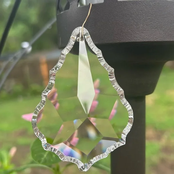 Crystal Sun Catcher Rainbow Caster Chandelier Pendant Window Glass Maple Leaf x2 - Picture 7 of 13